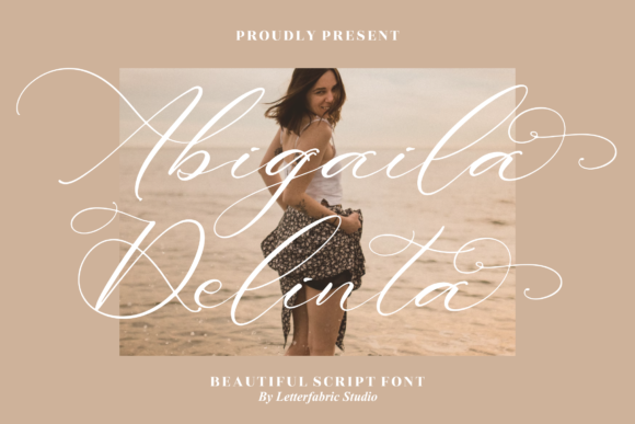 Abigaila Delinta: A Luxe Script Font for Editorial Design