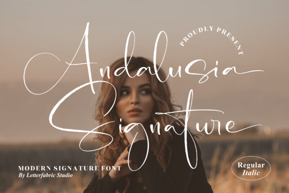 Andalusia Signature: A Handwritten Font for Elegant Craft Projects