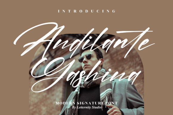 Andilante Gashina: A Luxurious Script Font for Creative Makers