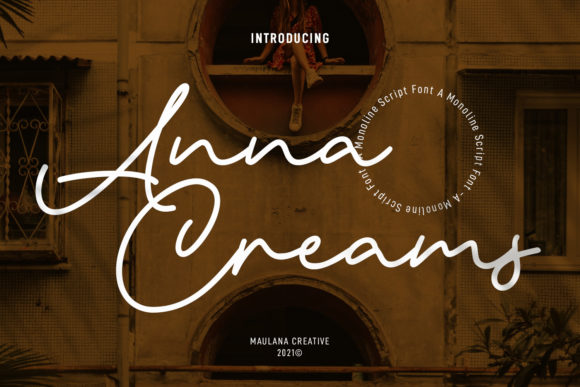 Anna Creams: A Vintage Script Typeface for Handmade Branding