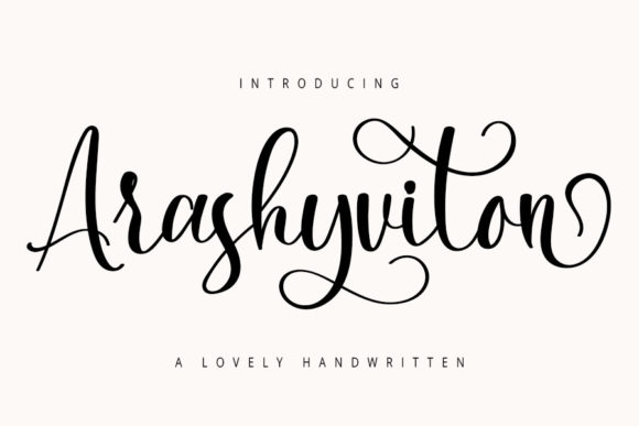 Arashyviton: A Script Font That Elevates Editorial Design