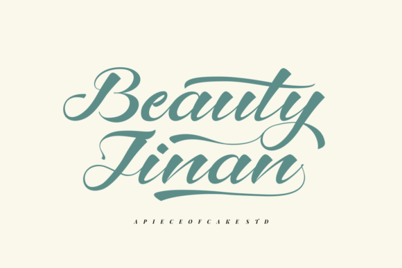 Beauty Jinan: The Elegant Script Typeface for Polished Brand Identity