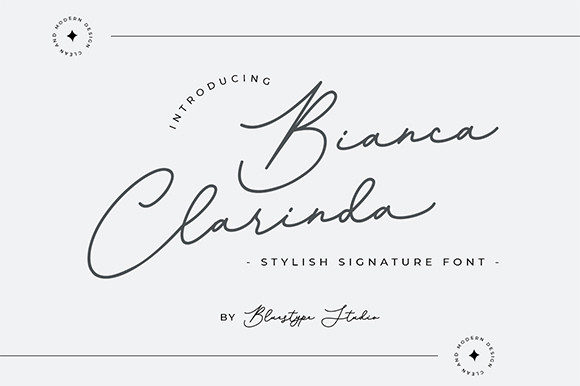 Bianca Clarinda: A Sophisticated Script Font for Modern Web Design