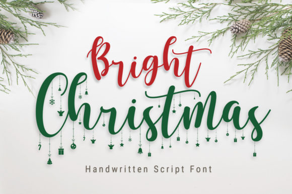 Bright Christmas: A Delicate Script Font for Elegant Holiday Designs