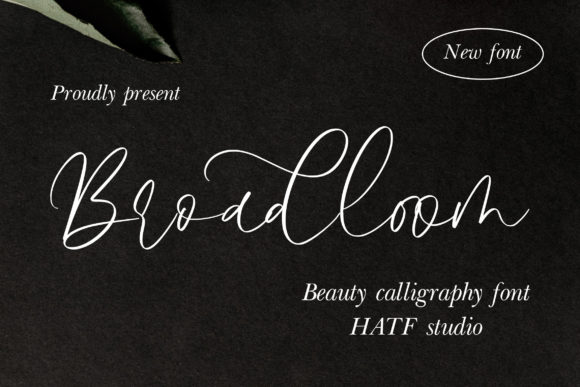 Broadloom Typeface: A Timeless Handwritten Font for Handmade Brands