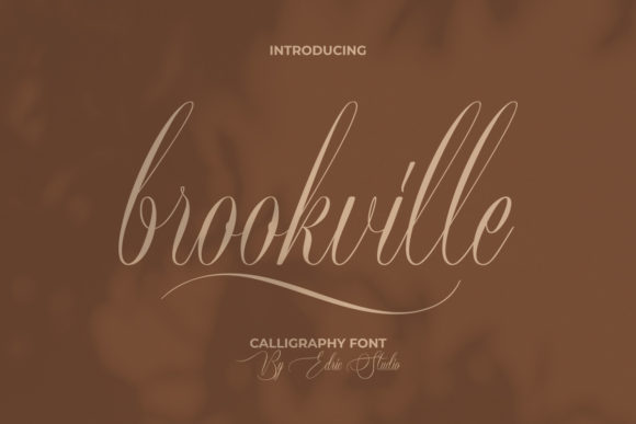 Brookville Font: A Script Typeface for Strong Brand Identity