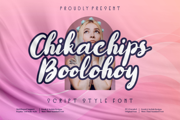 Chikachips Boolohoy: A Playful Script for Modern Brand Identity