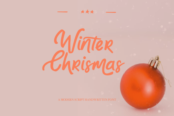 Christmas and Winter: A Script Font for Editorial Elegance