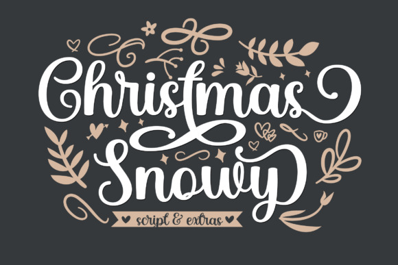 Christmas Snowy: A Delicate Handwritten Typeface for Editorial Design