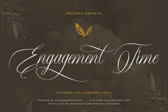 Engagement Time: A Script Font for Editorial Elegance