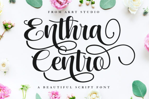 Enthra Centro: The Handwritten Typeface for Modern Web Design