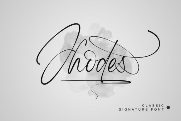 Jhodes: A Stylish Script Font for Editorial Design