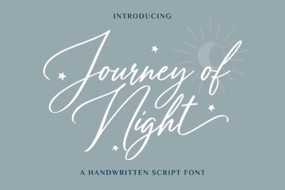 Journey of Night Font: A Handwritten Typeface for Business Branding
