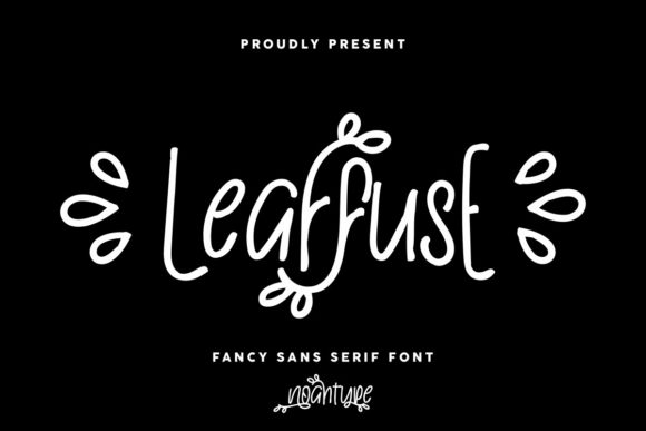 Leaffuse: A Handwritten Typeface for Modern Web Design