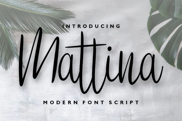 Mattina Review: A Script Font for Modern Branding