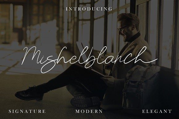 Mishelblanch: A Refined Script Font for Editorial Elegance
