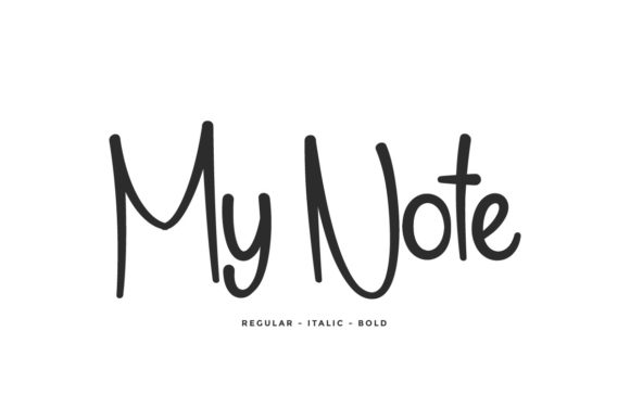 My Note: The Chic Script Font for Handmade Brands and Printables