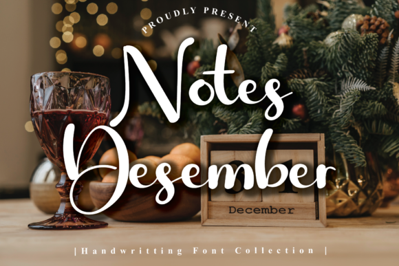 Notes December: A Graceful Script Font for Creative Branding