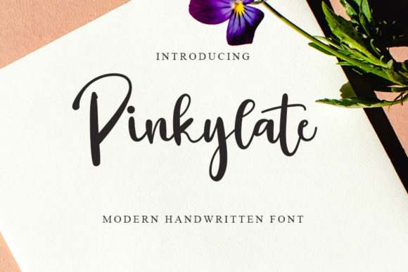 Pinkylate: A Chic Handwritten Font for Editorial and Social Design