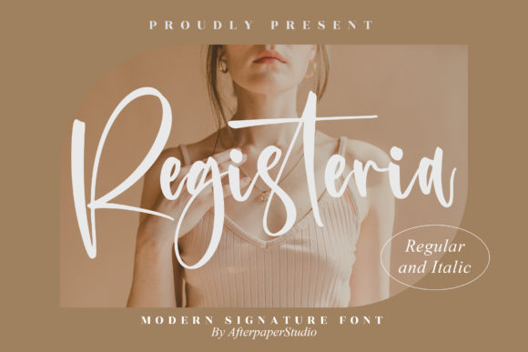 Registeria: The Elegant Script Typeface for Modern Brand Identity