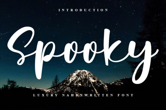 Spooky Typeface: A Modern Script for Digital Branding