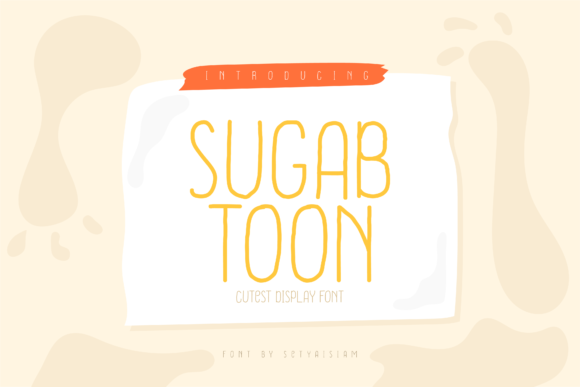 Sugab Toon: The Handwritten Typeface for Authentic Craft Branding